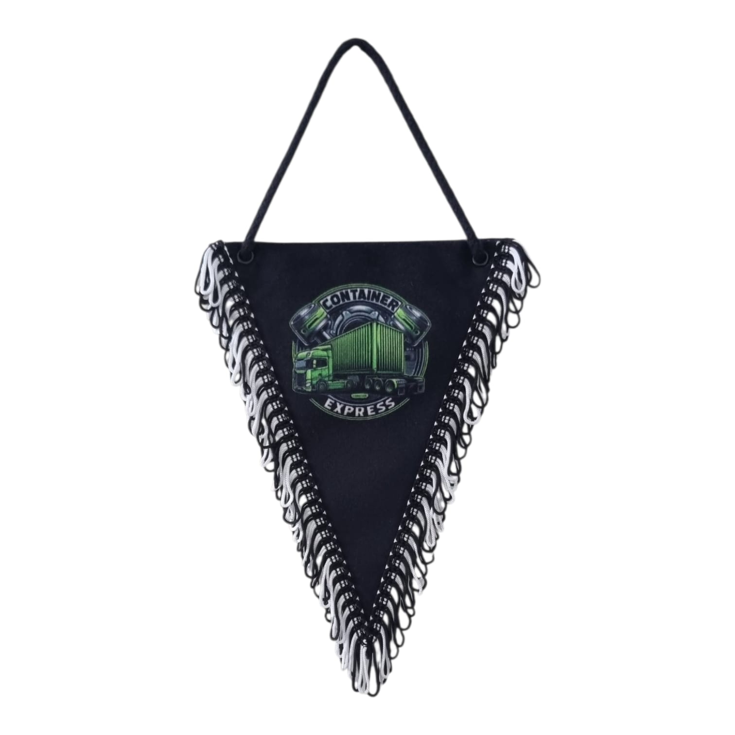 Pluszowy proporczyk do samochodu ciężarowego TIR z frędzelkami